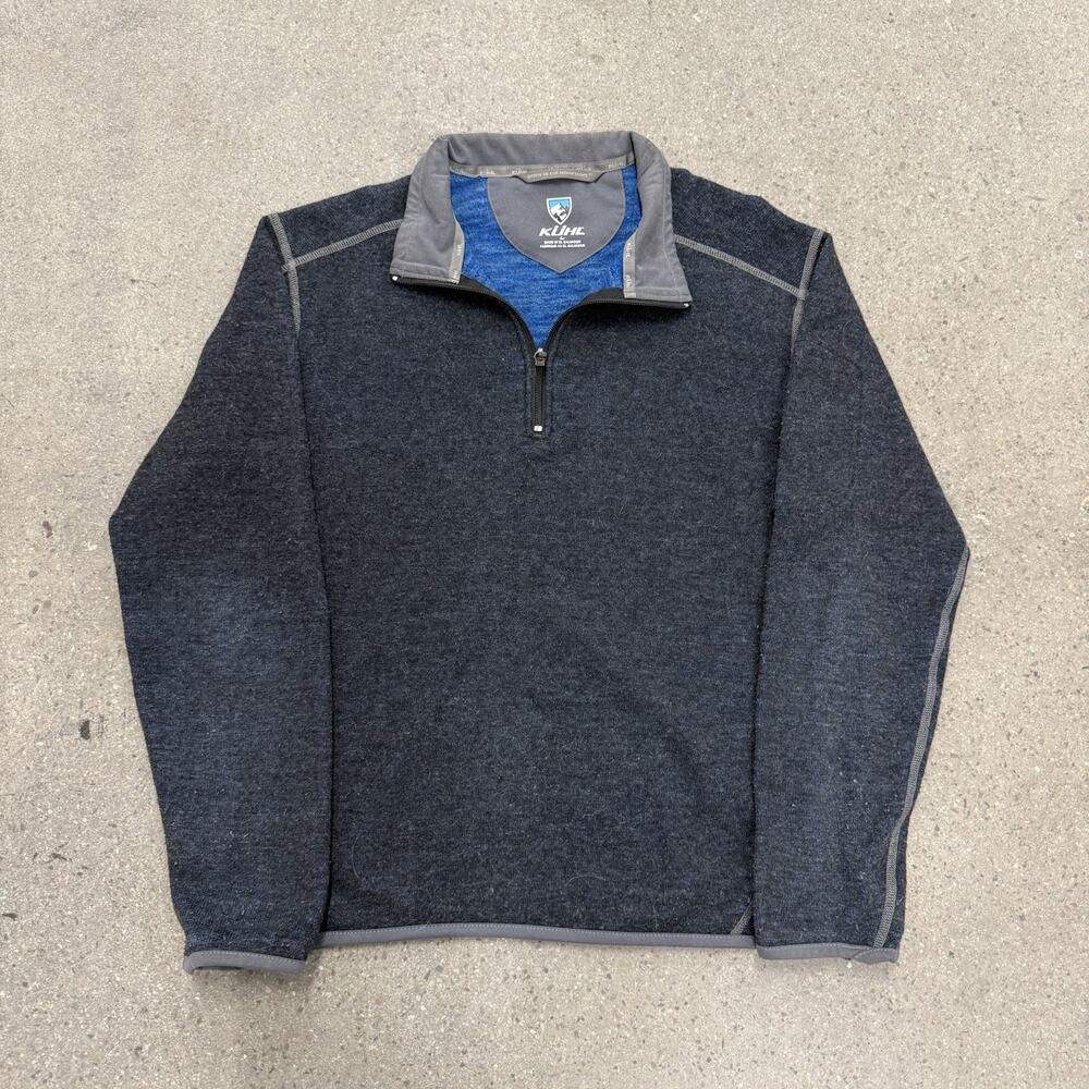 Kuhl Mens 1/4 Zip Pullover Fleece Jacket Size Large Hiking Outdoors